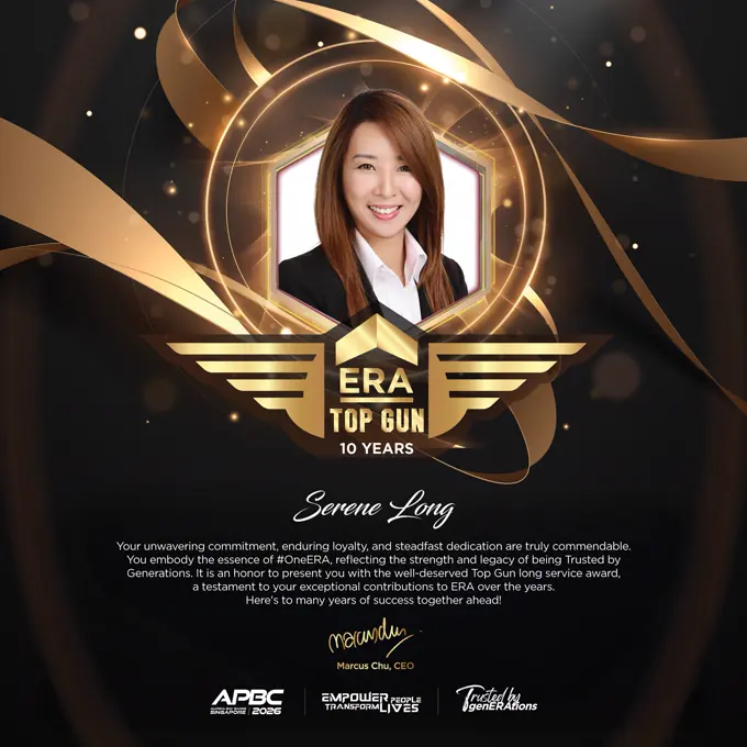 ERA Top Gun 10 Years long service award presented to Serene Long, APBC 2026.